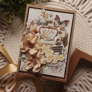 Kartka okolicznościowa w pudełku, moc życzeń, prostokątna, u88