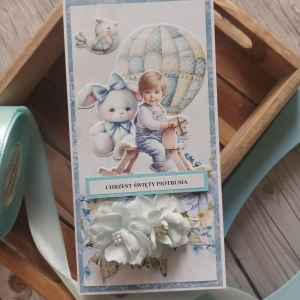 Kartka personalizowana, pamiątka dla dziecka, urodziny lub chrzest 01