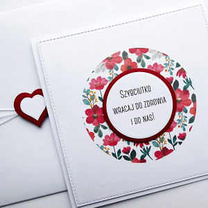 Kartka powrotu do zdrowia minimalistyczna