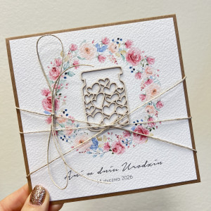 Kartka ręcznie robiona na urodziny z personalizacją