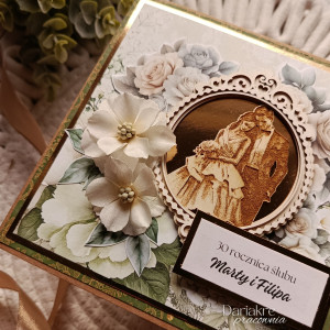 Kartka rocznicowa lub ślubna, rocznica ślubu, personalizowana, d14