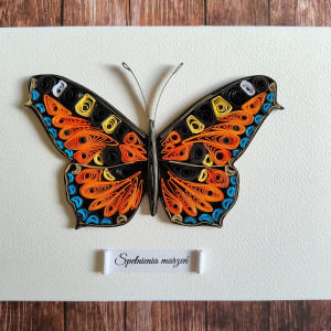 Kartka - RUSAŁKA POKRZYWNIK - quilling