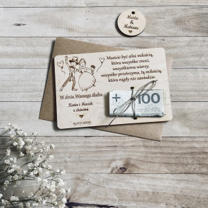 Kartka ślubna na pieniądze 1