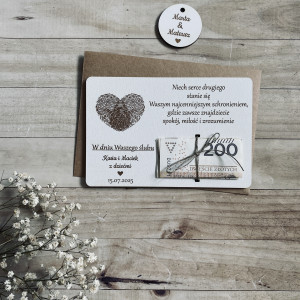 Kartka ślubna na pieniądze 2