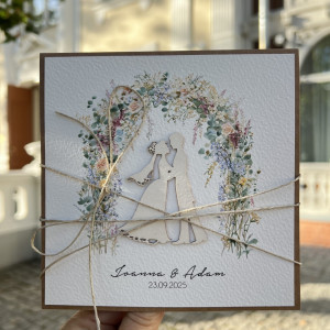 Kartka ślubna personalizowana z kopertą KSLP-864