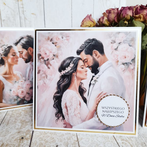 Kartka ślubna premium | Wszystkiego najlepszego w dniu ślubu
