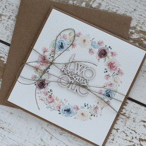 Kartka ślubna twobecomeone bez życzeń