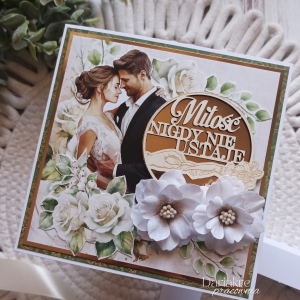 Kartka ślubna w pudełku, miłość nigdy nie ustaje, s77