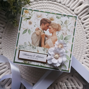 Kartka ślubna w pudełku, personalizowana pamiątka na ślub, s11