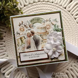 Kartka ślubna w pudełku, personalizowana pamiątka na ślub, s40