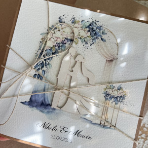 Kartka ślubna z imionami