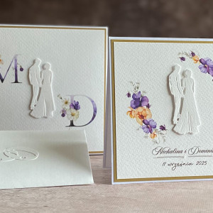 Kartka ślubna z pudełkiem i kopertą, WA 63A