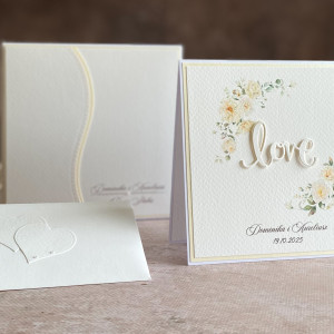 Kartka ślubna z pudełkiem i kopertą, WP 132A