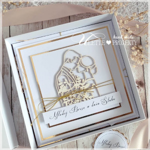 Kartka ślubna z życzeniami koperta na pieniądze