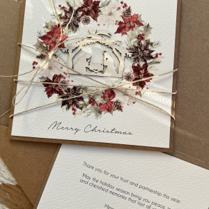Kartka świąteczna na Boże Narodzenie od firmy - Merry Christmas 1