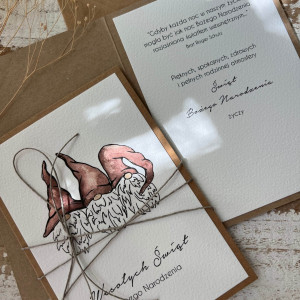 Kartka świąteczna na Boże Narodzenie z życzeniami KBN-163