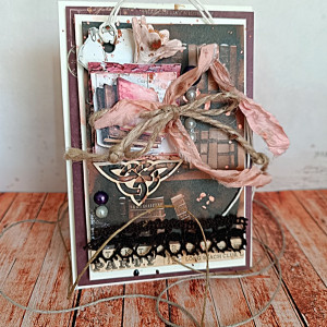 Kartka uniwersalna - Brązowe klimaty