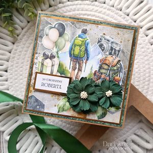 Kartka urodzinowa dla mężczyzny personalizowana podróże, u5