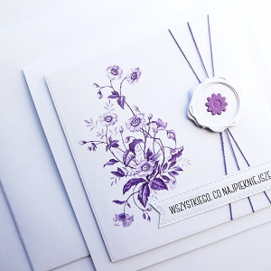 Kartka urodzinowa minimalistyczna handmade