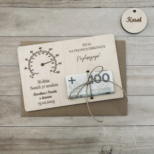 Kartka urodzinowa na pieniądze 1