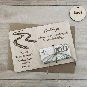 Kartka urodzinowa na pieniądze 5