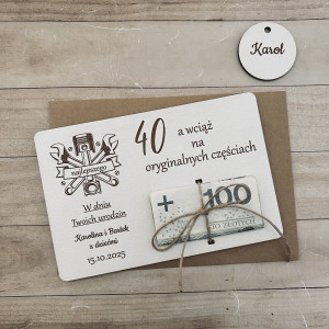 Kartka urodzinowa na pieniądze 6