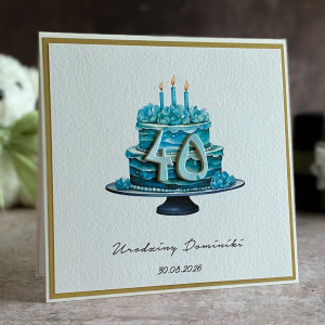 Kartka urodzinowa z kopertą prezentową, BH 31A