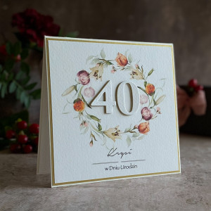 Kartka urodzinowa z kopertą prezentową, BH 65