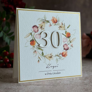 Kartka urodzinowa z kopertą prezentową, BH 65A