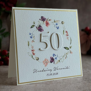 Kartka urodzinowa z kopertą prezentową, BH 70