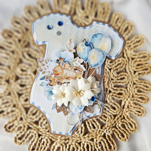 Kartka w kształcie dziecięcego body bodziak 2