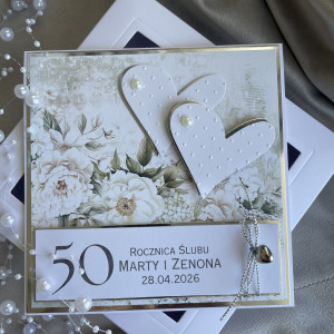 Kartka w pudełku z kopertą! Rocznica ślubu!