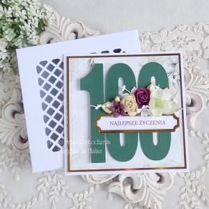 Kartka w pudełku z okazji 100. urodzin 410