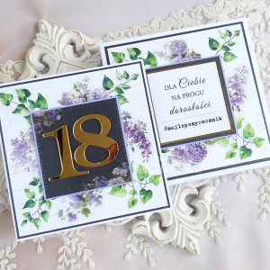 Kartka w pudełku z okazji 18 urodzin 524