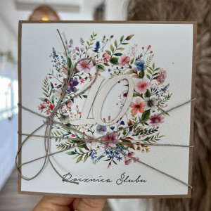 Kartka z okazji 10 rocznicy ślubu - rocznica ślubu KRSP-065