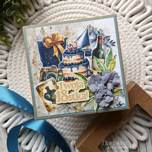 Kartka z okazji 18 urodzin, osiemnaste urodziny, osiemnastka, u25