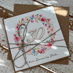 Kartka z okazji 30 rocznicy ślubu - rocznica ślubu KRSZ-006