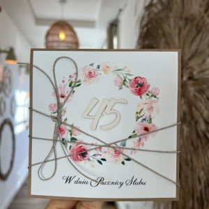 Kartka z okazji 45 rocznicy ślubu - rocznica ślubu KRSZ-010