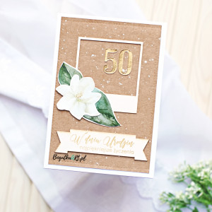 Kartka z okazji 50 urodzin - eco