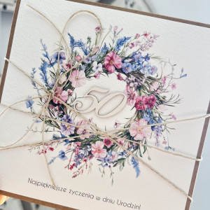 Kartka z okazji 50 urodzin, pięćdziesiątka prezent KU50-653