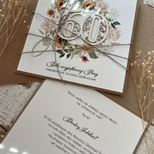 Kartka z okazji 60 rocznicy ślubu - rocznica ślubu KRSZ-099