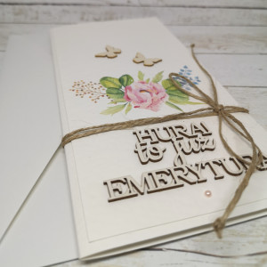 Kartka z okazji emerytury-Hura to już emerytura