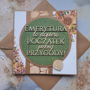 Kartka z okazji emerytury (w kopercie) 1