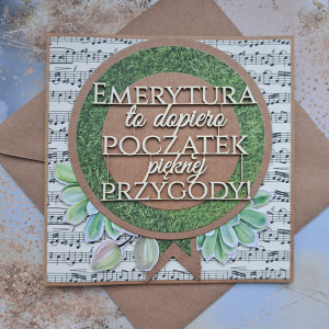 Kartka z okazji emerytury (w kopercie) 4