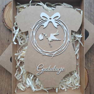 Kartka z okazji narodzin dziecka (w pudełku)