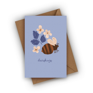 Kartka z podziękowaniem- Dziękuję