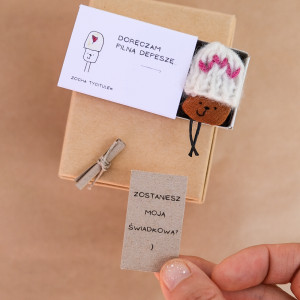 Kartka z zapytaniem: czy zostaniesz moją Świadkową - Zocha tyciTulek