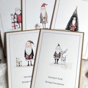 KartkiBN Mikołajki pakiet 5 szt