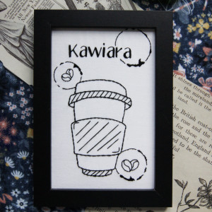 KAWIARA 2 - HAFT W RAMCE (CZARNA)
