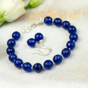 Klasyczny komplet z fasetowanych agatów a1000-6